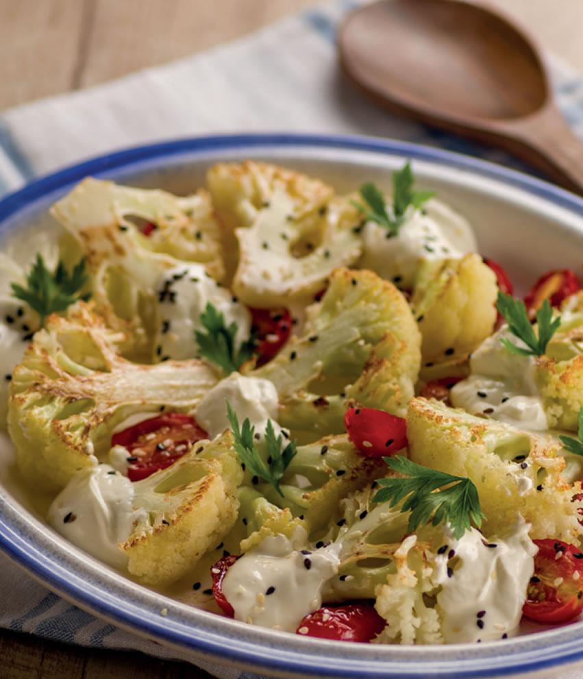 Couve-flor com Coalhada