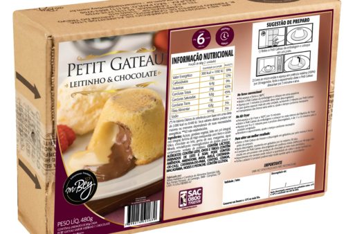 Petit Gateau Leitinho e Chocolate 480g